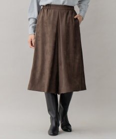 自由区 L 【洗える】ライトスエード キュロット