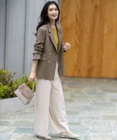 ANY SIS ビューティサーモ2WAYストレッチ ワイドパンツ