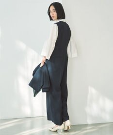 UNFILO コットンブロード フリルネックシャツ