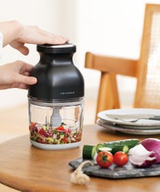 YAMATO テーブル＆キッチン 【レコルト】コードレスカプセルカッターボンヌ  ナチュラルブラック  RCP-7(BK)