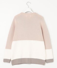 J.PRESS LADIES L 【洗える】CLEAR COTTON BLEND カラーブロック ニット