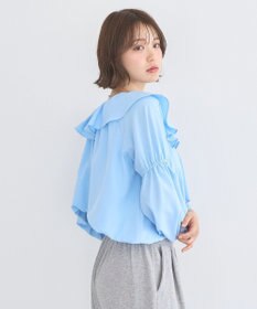 earth music&ecology 2wayオフショルバルーンヘムフリルブラウス