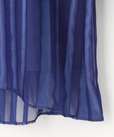 自由区 【XSサイズ～/洗える/セット可】オパールストライプ ブラウス