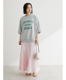 Green Parks ７分袖ロゴ裏毛プルオーバー