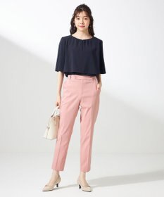 ANY SIS S 【ストレッチ・接触冷感・撥水・UVカット・洗える】エアリーストレッチ テーパードパンツ