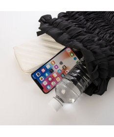 UNBILLION カシュカシュ cachecache / サテンギャザー巾着トートバッグ