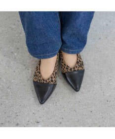 MODE ET JACOMO <noyau>ポインテッドトゥコンビデザインパンプス