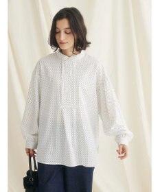 CRAFT STANDARD BOUTIQUE ピコフリルドットブラウス