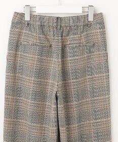 J.PRESS LADIES 【洗える】PL/Visストレッチチェック セミワイド パンツ