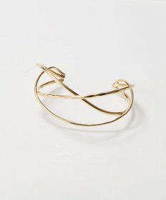 Phoebe グリッターワイドカフバングル　ゴールド