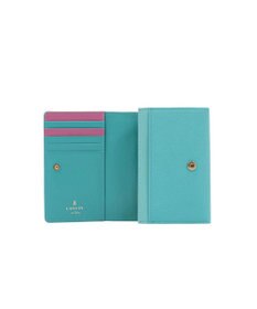LANVIN en Bleu リュクサンブールカラー 二つ折り被せ財布