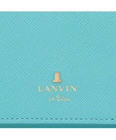 LANVIN en Bleu リュクサンブールカラー 二つ折り被せ財布