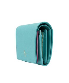 LANVIN en Bleu リュクサンブールカラー 二つ折り被せ財布