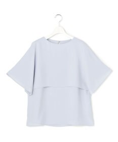 23区 S 【新色追加】ストレッチジョーゼット  ケープデザイン カットソー