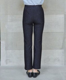 Tiaclasse L 【日本製】メランジプリント裏起毛スリムパンツ