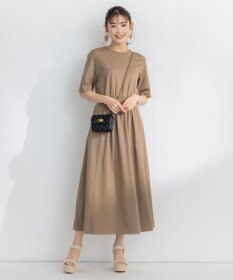 組曲 【接触冷感・洗える】美シルエットポンチ ワンピース