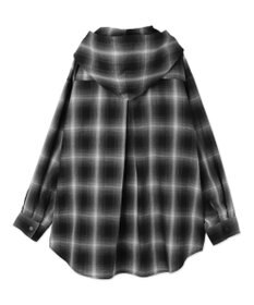 WEGO フードチェックBIGシャツ