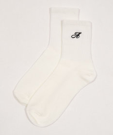 WEGO アルファベット刺繍ソックス