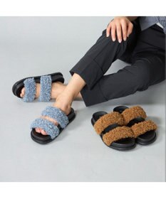 MODE ET JACOMO <carino>エコファーもこもこサンダル