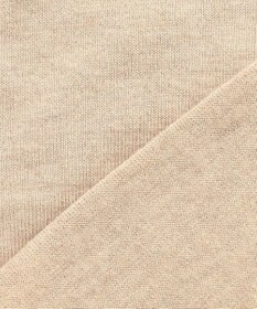 BEIGE， CHLOR / ウールシルク配色クルーネックカーディガン