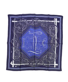 Marca ＜秋の新作＞【Marcaオリジナル】水玉&ベルト 小判 シルクツイル スカーフ