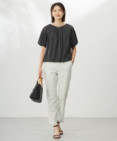 J.PRESS LADIES 【WEB限定・洗える・接触冷感】バルーンジャージー カットソー