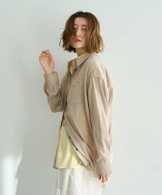 YECCA VECCA シアーレイヤードシャツ