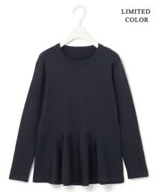 ICB 【洗える】シンセティックヤーン ペプラムニット