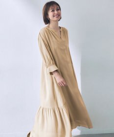 カタログ掲載・洗える】ソフトシルクビエラ ワンピース / 自由区