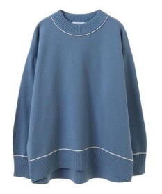 Green Parks もちやわモックネックニットプルオーバー