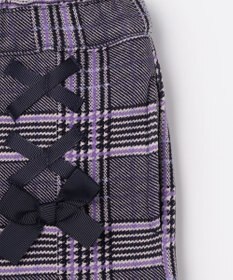 ANY KIDS レースアップ 裏シャギーワイドパンツ