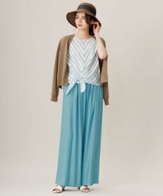 自由区 【洗える】ペーパーブレンドショート カーディガン