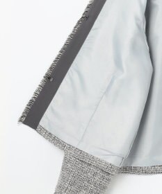 自由区 L 【17号サイズまで展開・カタログ掲載】ライトミックスツイード ジャケット