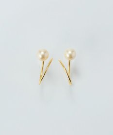 Phoebe 【金属アレルギー対応】ダブルループパールピアス/ニッケルフリー