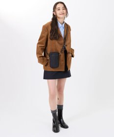 LeSportsac CHAIN MINI PHONE CRSBDY/オニキスチェーンキルト