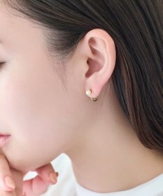 Phoebe 【金属アレルギー対応】ダブルループパールピアス/ニッケルフリー