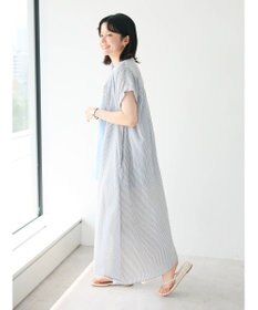 CRAFT STANDARD BOUTIQUE インド綿バンドカラーワンピース