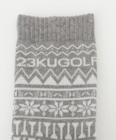 23区GOLF 【MEN】ノルディック柄 ハーフソックス