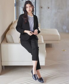 Tiaclasse L 【ダブルクロス・洗える】カラーレスジャケット