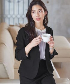 Tiaclasse L 【ダブルクロス・洗える】カラーレスジャケット