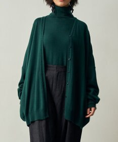 muuc エクストラファインメリノ・V襟オーバーサイズカーディガン