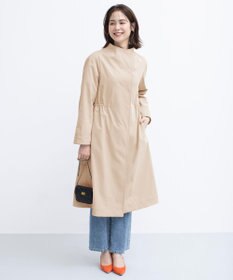 組曲 L 【WEB限定】コットンライクツイル スタンドネックコート