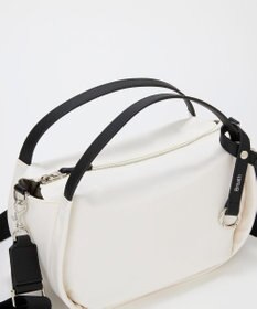 TOPKAPI 【Breath TOPKAPI】【撥水】ツヤ ナイロン ショルダー付き ラウンド トートバッグ