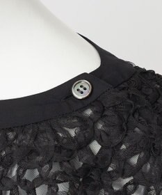 23区 【GOLD LABEL】オーガンジーテープエンブロイダリー ブラウス