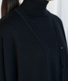 muuc エクストラファインメリノ・V襟オーバーサイズカーディガン