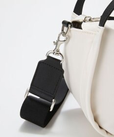 TOPKAPI 【Breath TOPKAPI】【撥水】ツヤ ナイロン ショルダー付き ラウンド トートバッグ