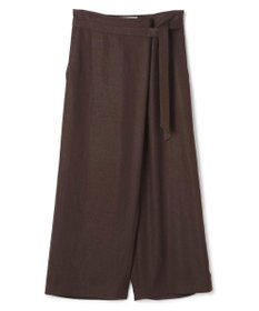 BEIGE， CAROLE / リネンライクラップワイドパンツ