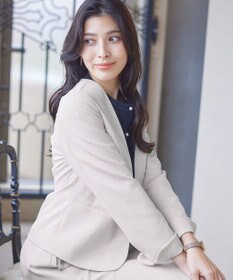 Tiaclasse L 【ダブルクロス・洗える】カラーレスジャケット