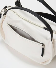 TOPKAPI 【Breath TOPKAPI】【撥水】ツヤ ナイロン ショルダー付き ラウンド トートバッグ