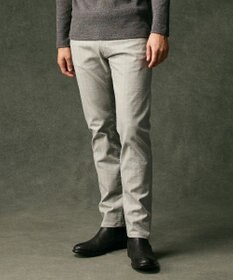 JOSEPH ABBOUD 【キングサイズ・イタリア素材/ストレッチ】ヘリンボンモールスキン5ポケットデザインパンツ